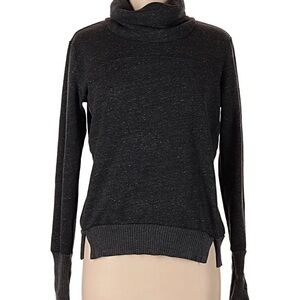 ALO Yoga Charcoal Cowl Neck Sweater